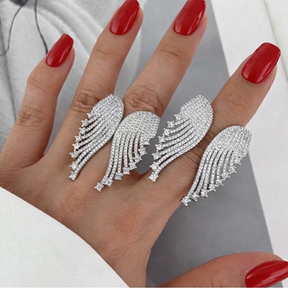 Angel Wing Open Ring – 18K Gold Plated